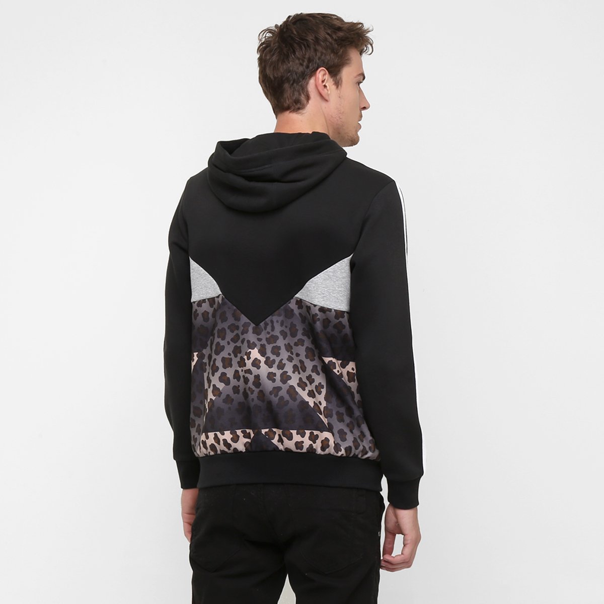 black moletom com capuz custom