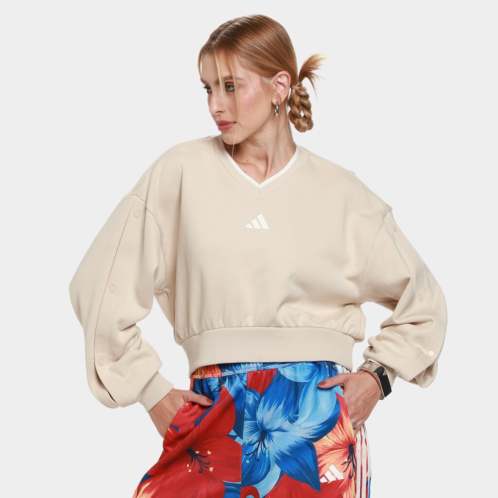 Moletom Adidas Sta Seas Cropped Feminino