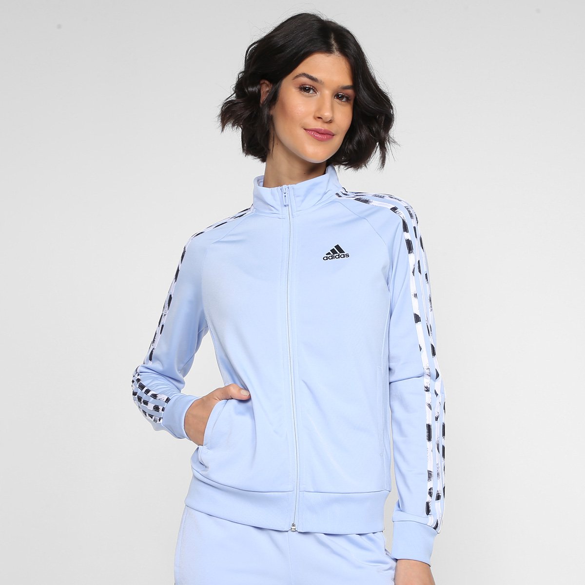 Moletom Adidas Top Listras Tric Feminino