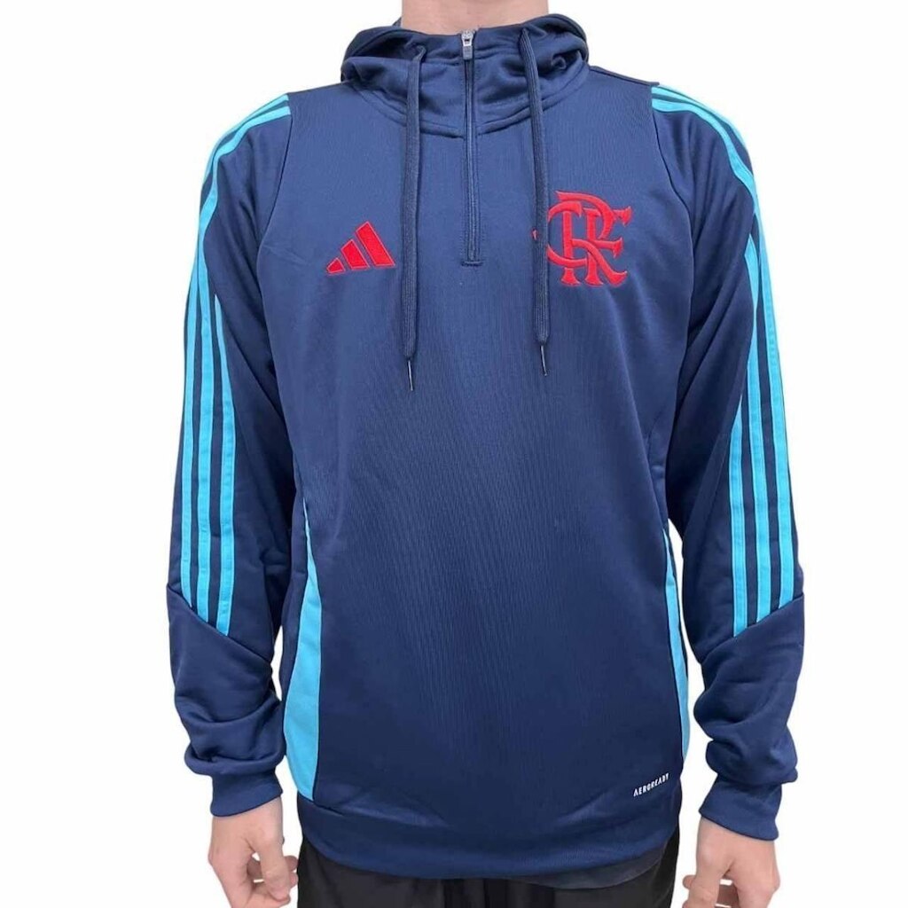 MOLETOM ADIDAS VIAGEM FLAMENGO MARINHO E AZUL GG