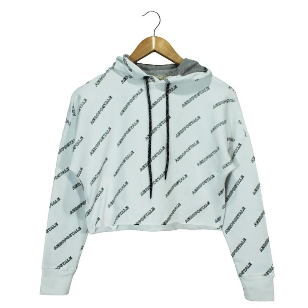 Moletom Aeropostale Fechado Branco Feminino