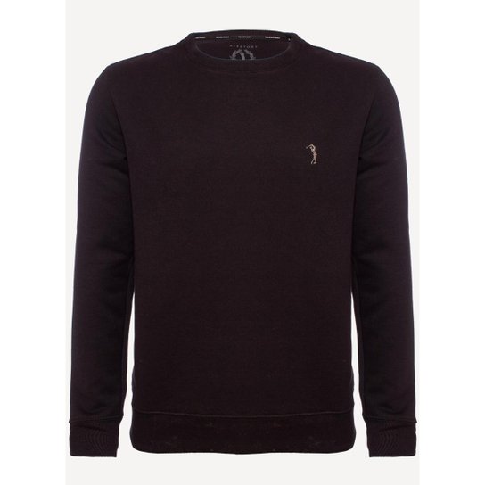 Moletom Aleatory Básico Masculino - Preto