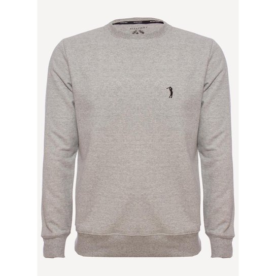Moletom Aleatory Básico Masculino - Cinza