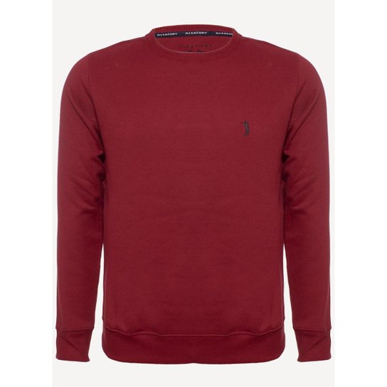 Moletom Aleatory Básico Masculino - Vermelho