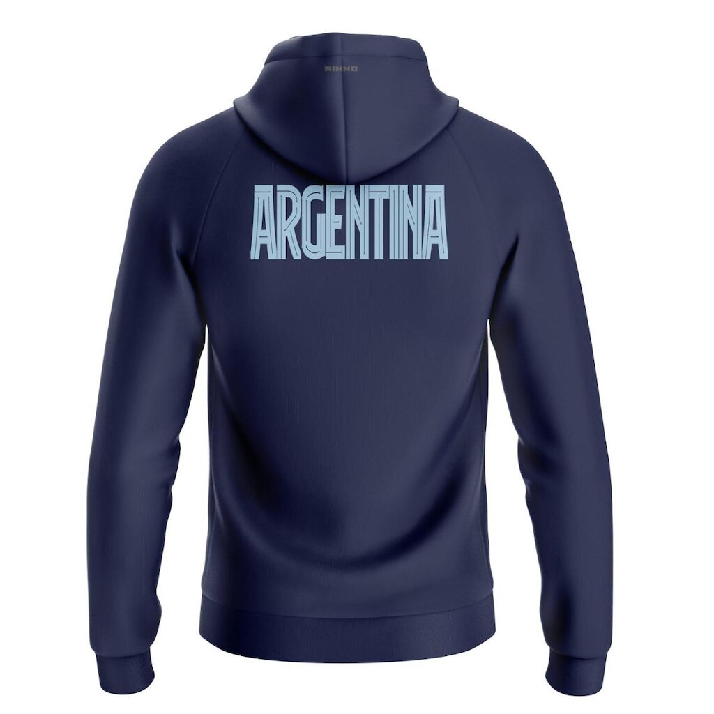 Moletom Argentina Pluciado 3 Cabos Original Rinno Class Marinho