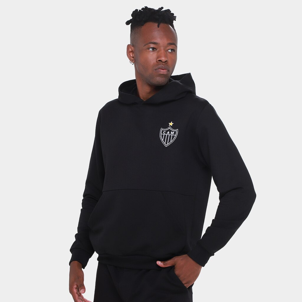 Moletom Atlético Mineiro Braziline Com Capuz Masculino