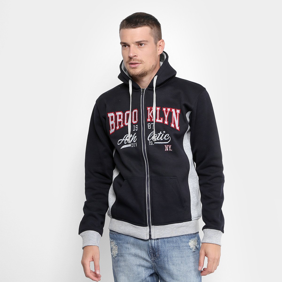 black brooklyn moletom com capuz