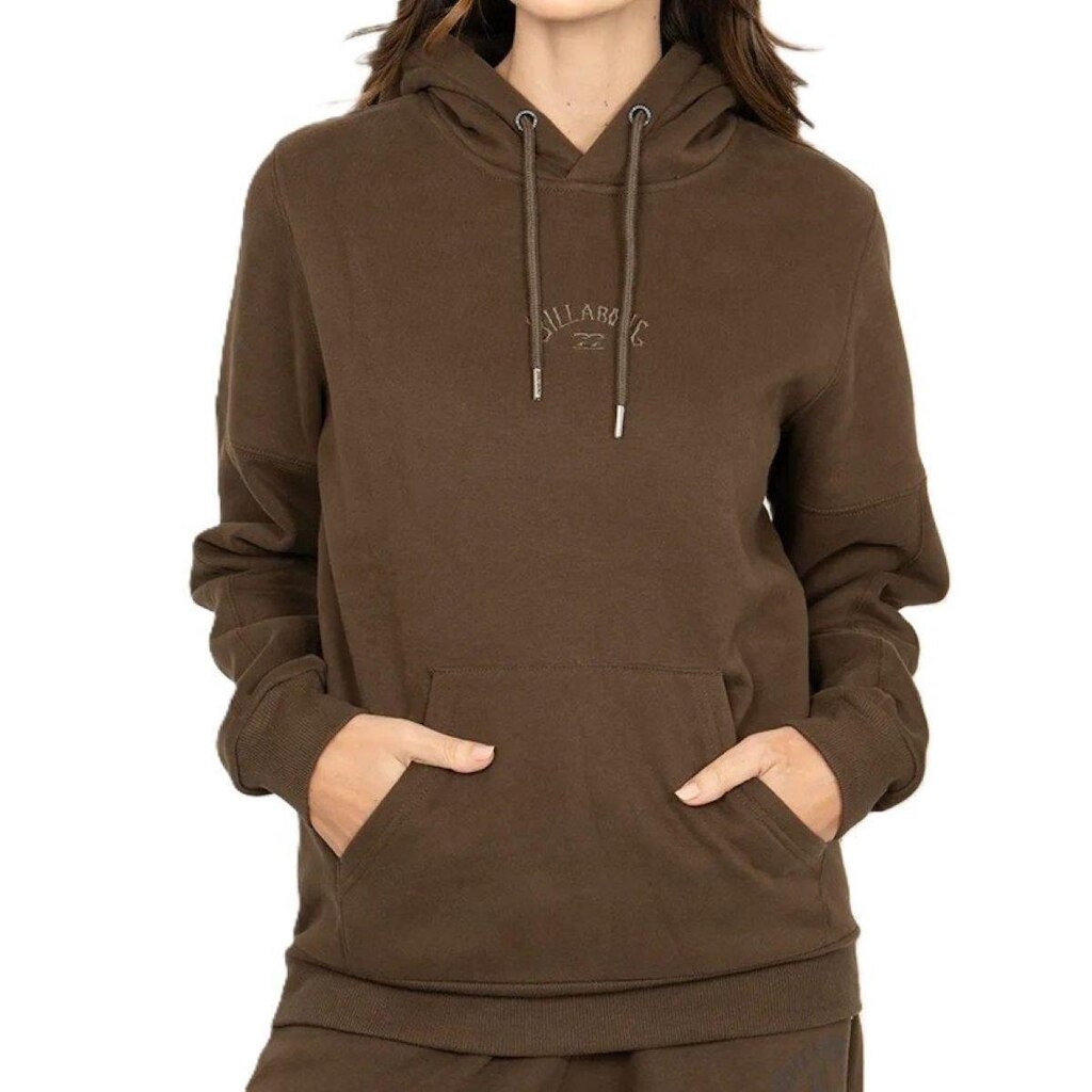 Moletom Billabong Fech Arched Heat Feminino - Marrom