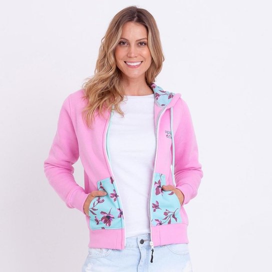 MOLETOM BILLABONG SUGAR CHERRY RETO - Rosa