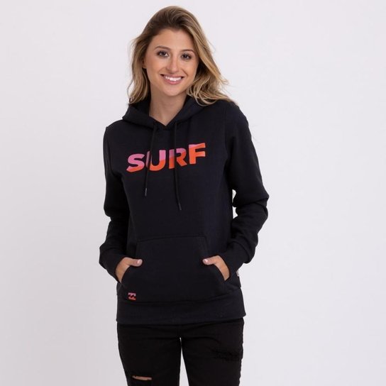 Moletom Billabong Surf Slice Feminino - Preto