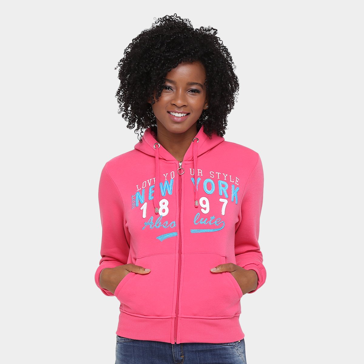blue and pink moletom com capuz