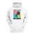 Moletom Blusa de Frio Algodão Estampado Surf Paradise - Branco