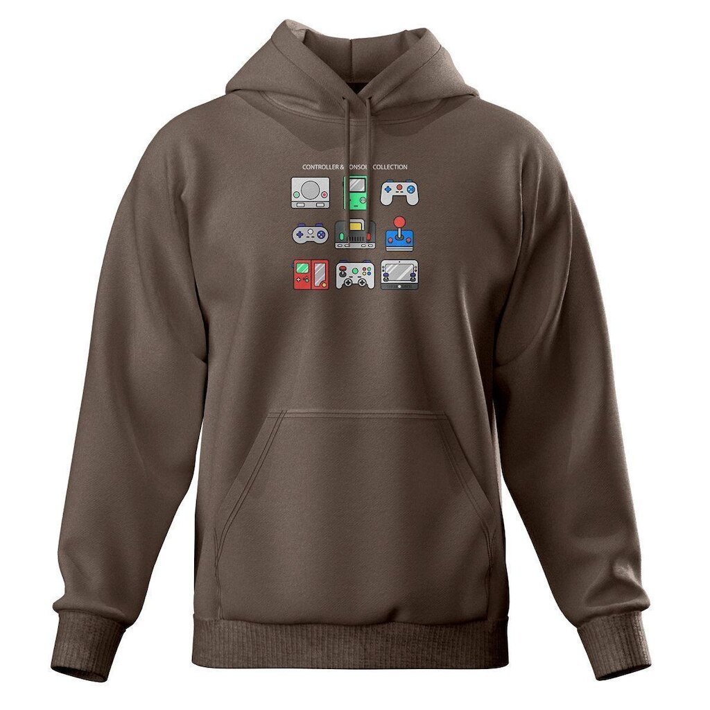 Moletom Blusa De Frio Estampada Bolso Canguru e Capuz