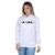 Moletom Blusa de Frio Feminino Flanelado Lua Fases - Branco