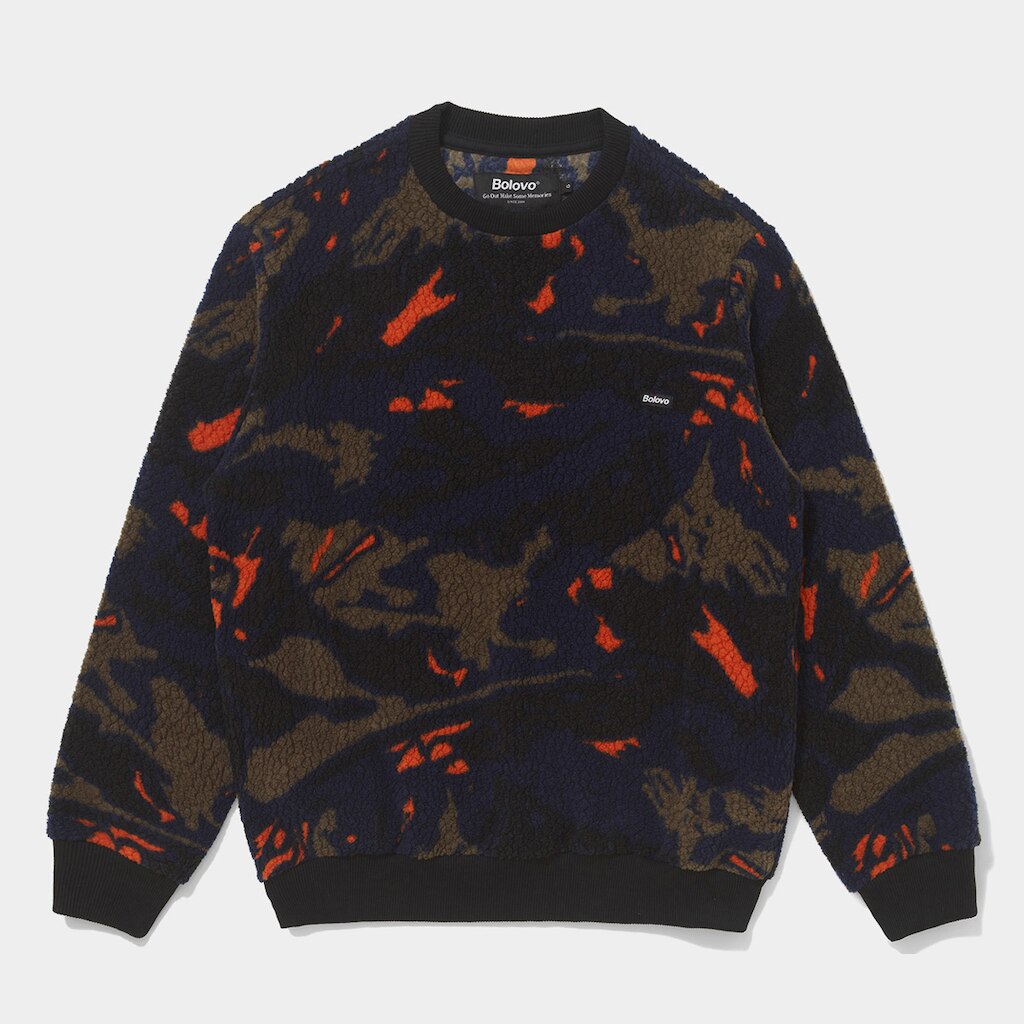 Moletom Bolovo Crewneck Fleece Volcano