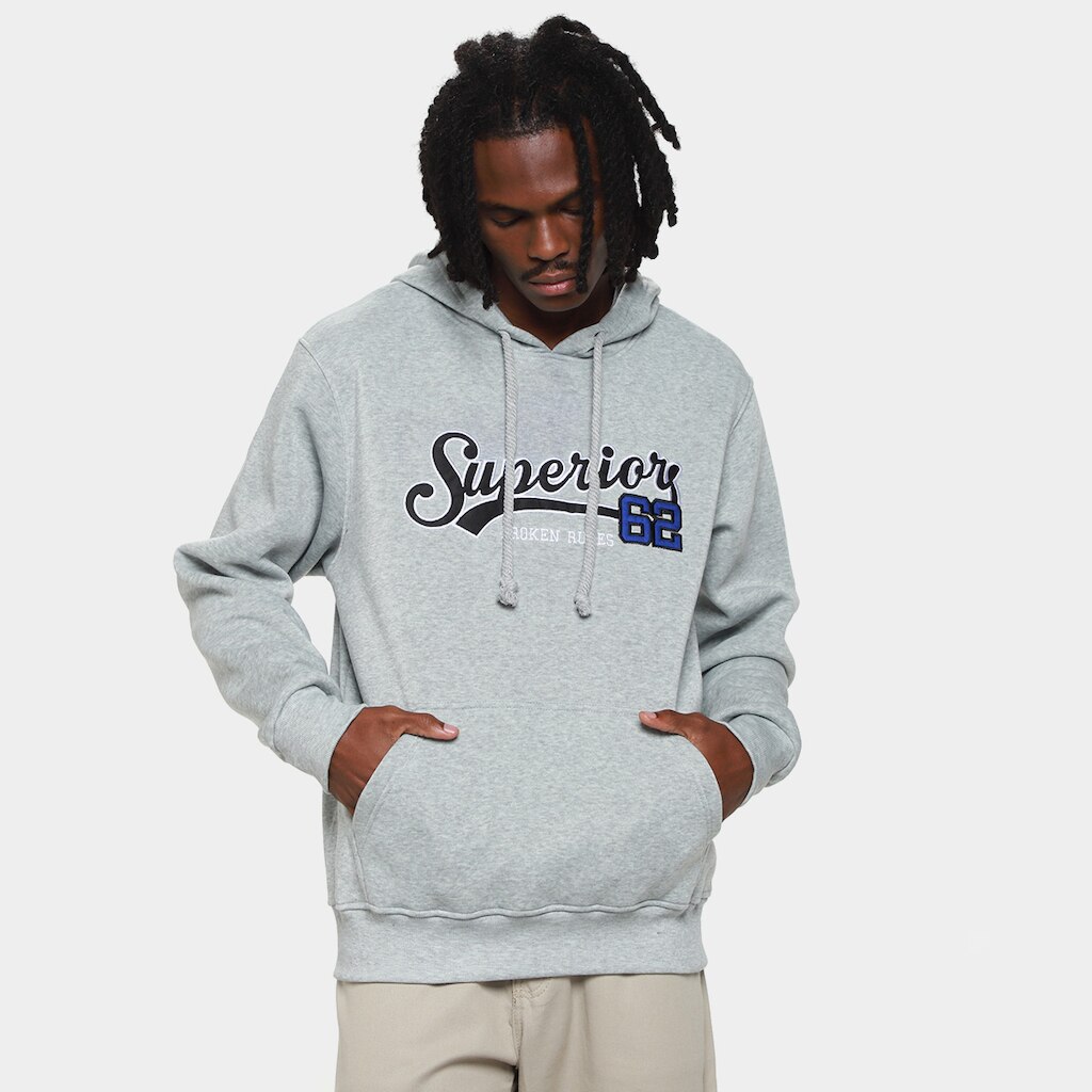 Moletom Broken Rules Bordado Masculino