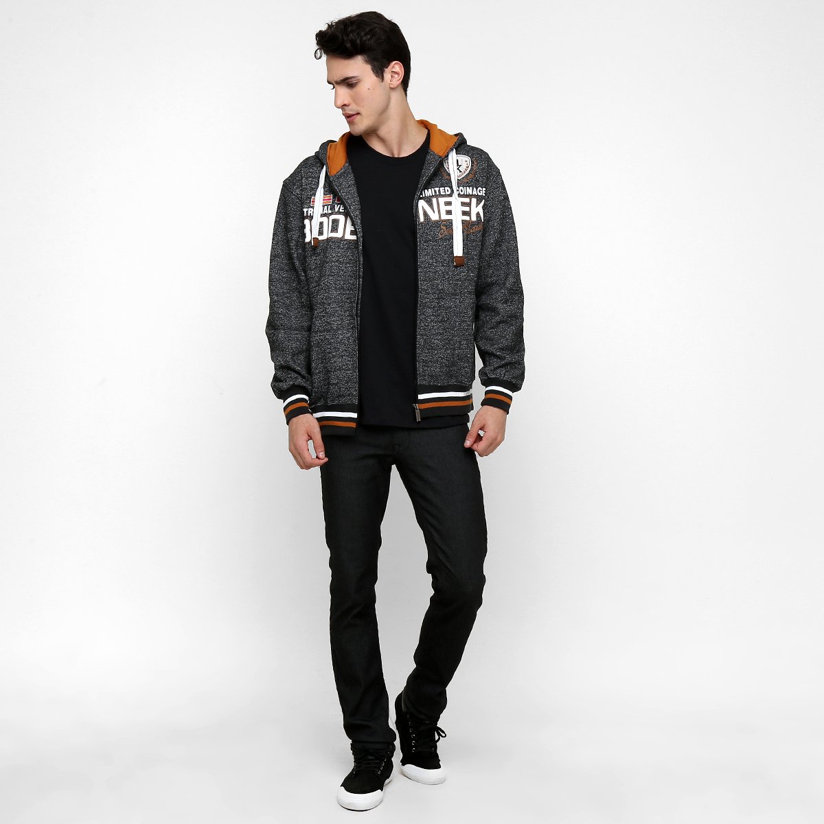jaket harrington moletom com capuz