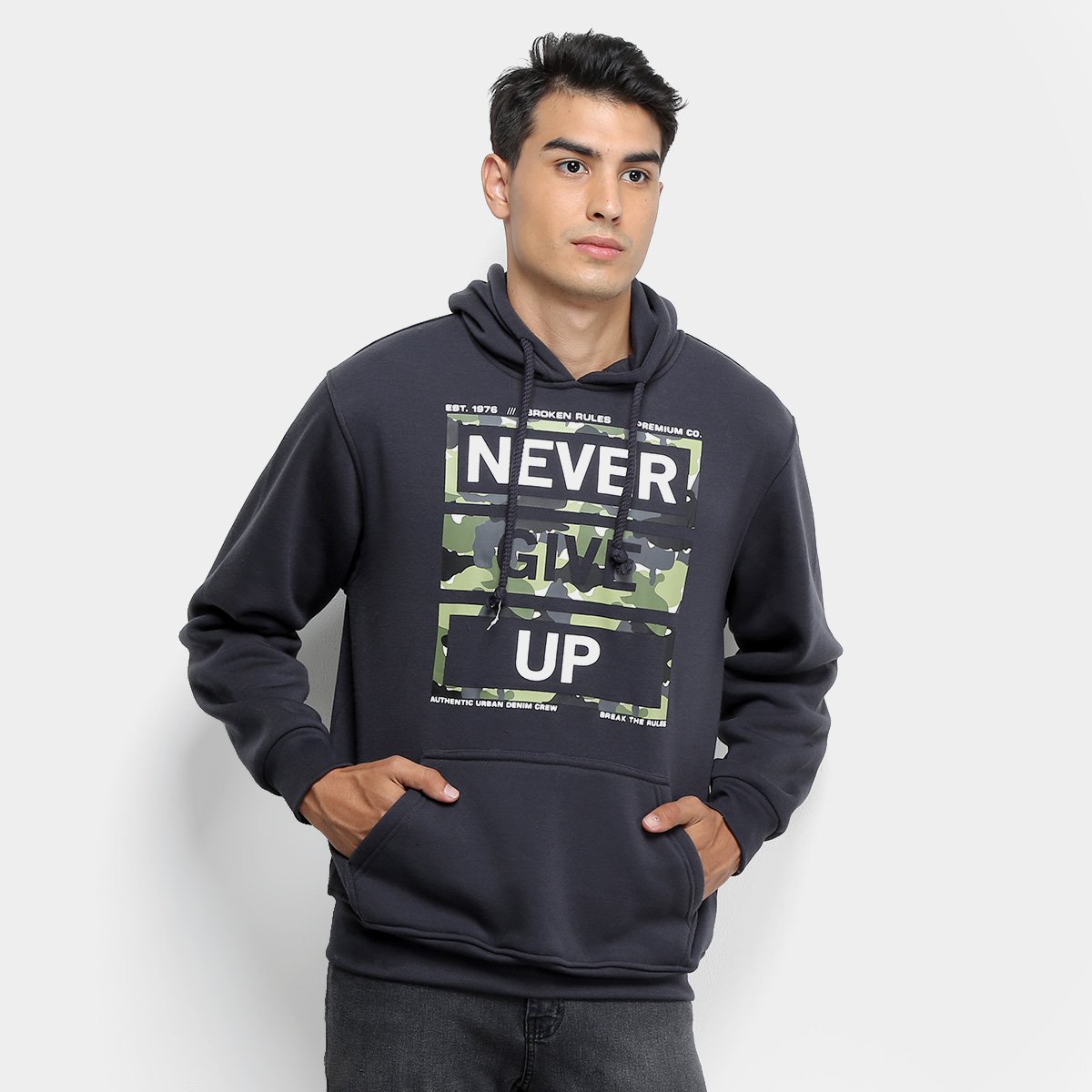 never broke again black moletom com capuz