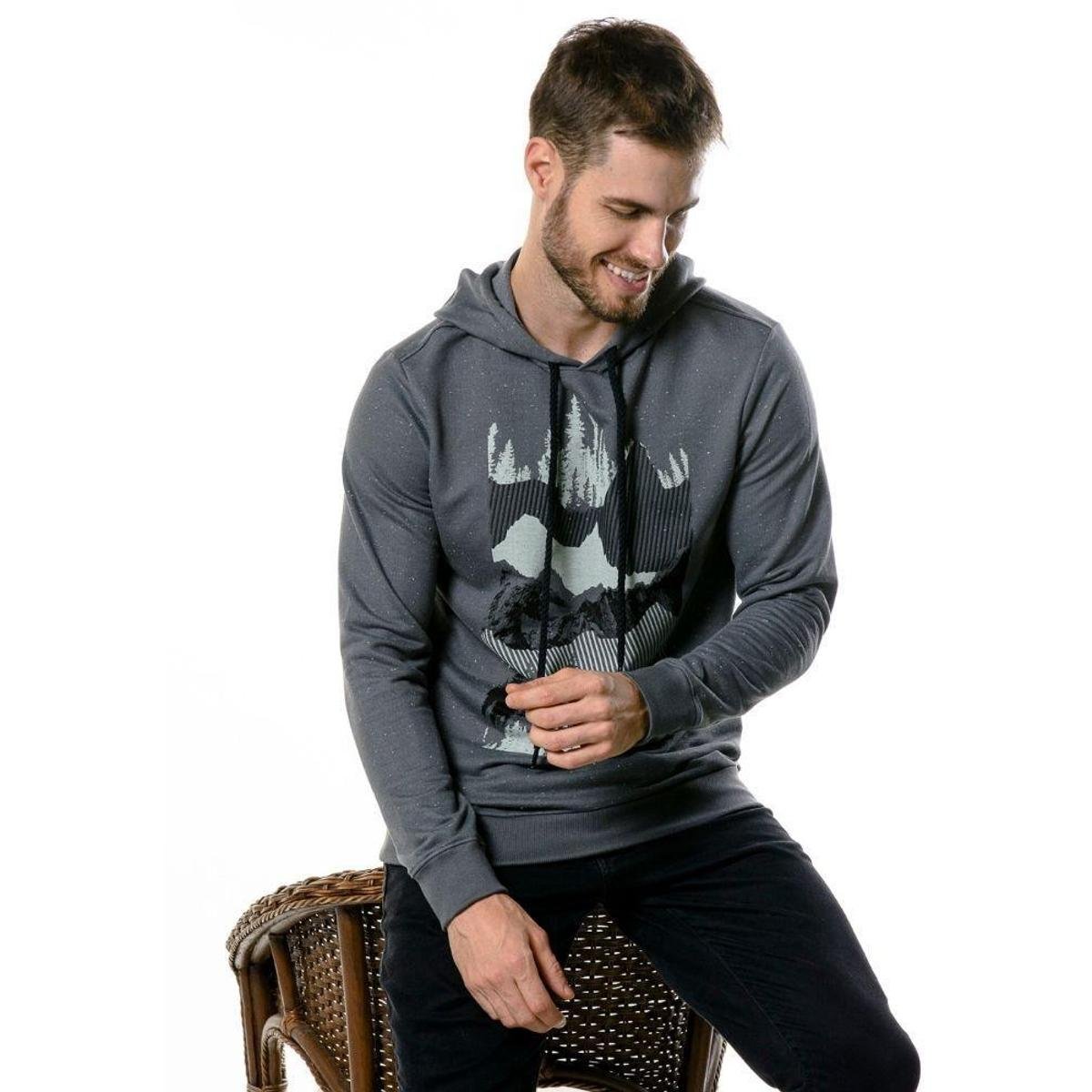 moletom com capuz with zipper all the way up
