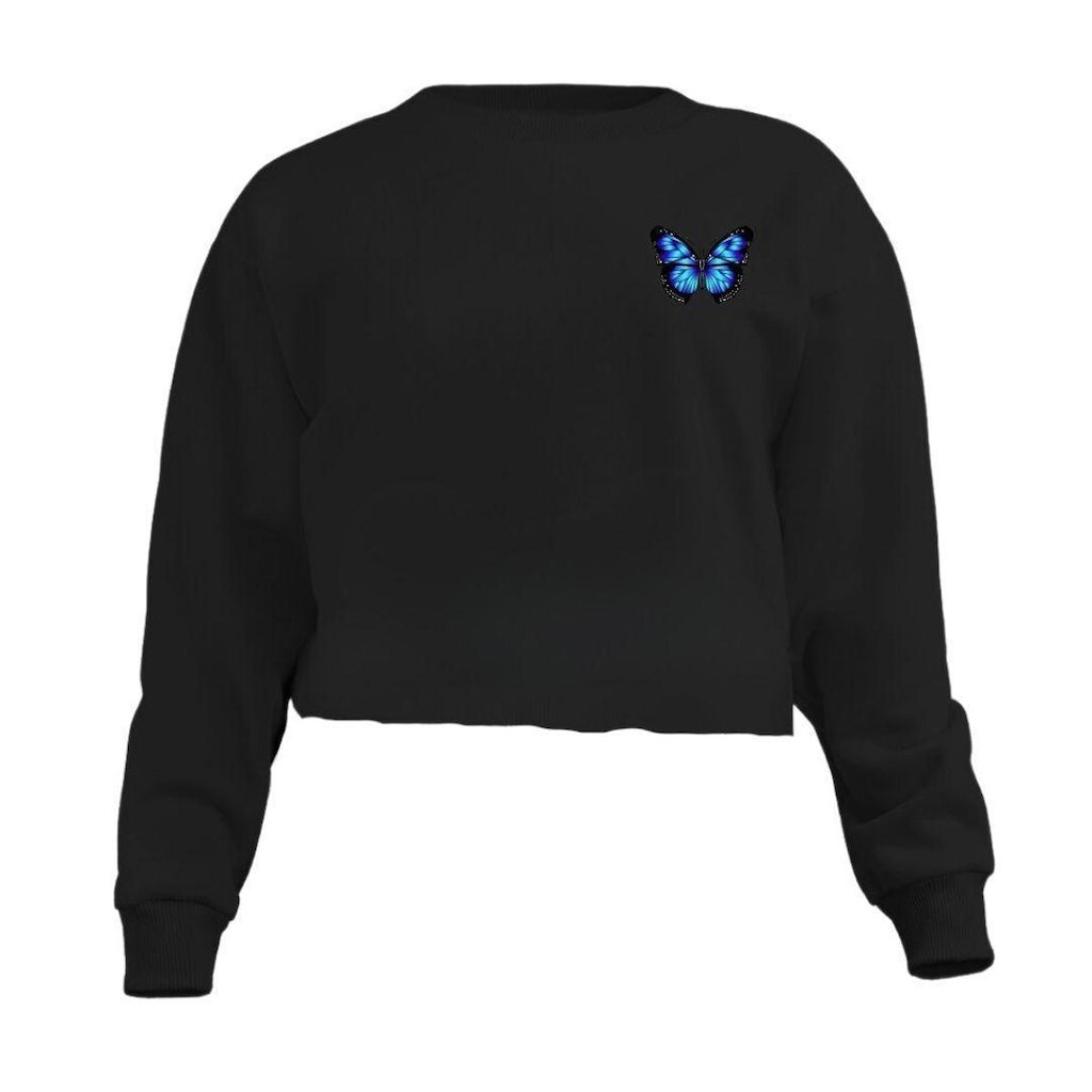 Moletom Calttony Borboleta Personalizado Feminino