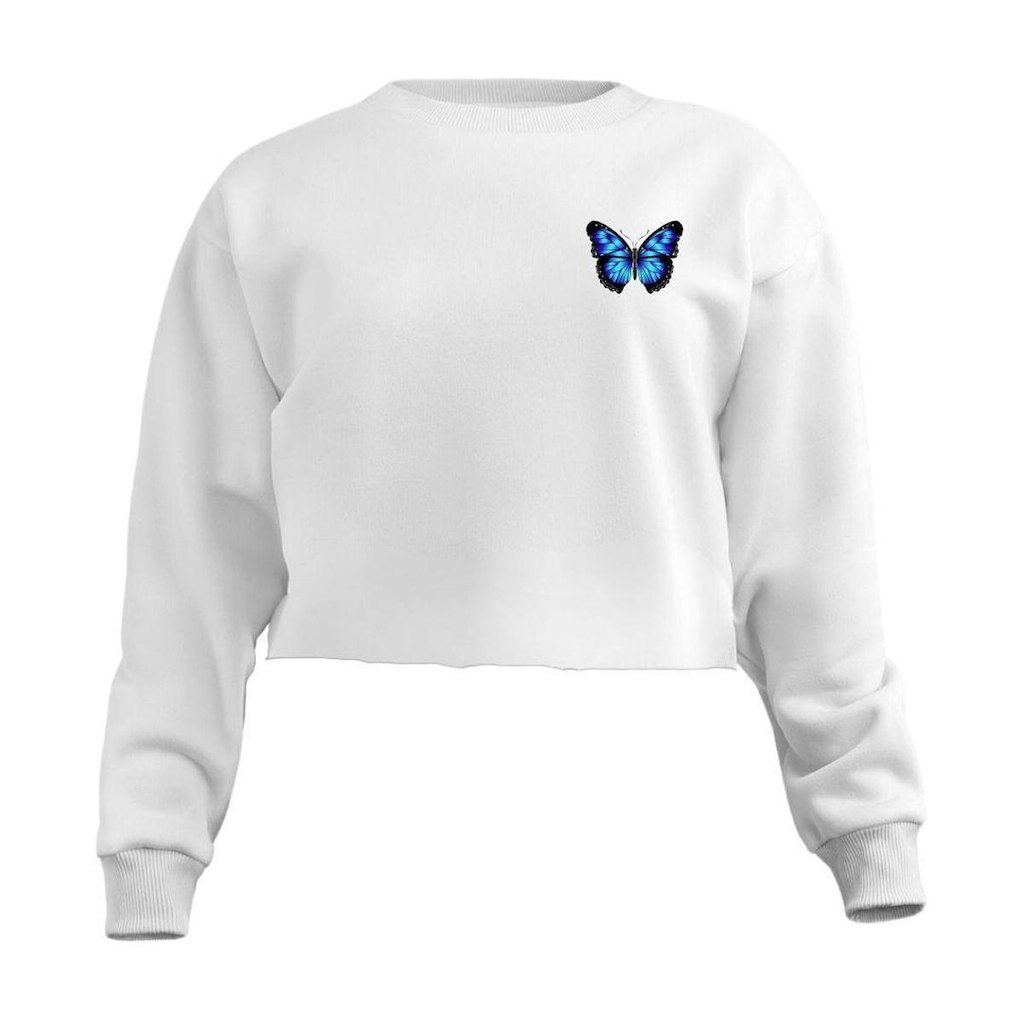 Moletom Calttony Borboleta Personalizado Feminino