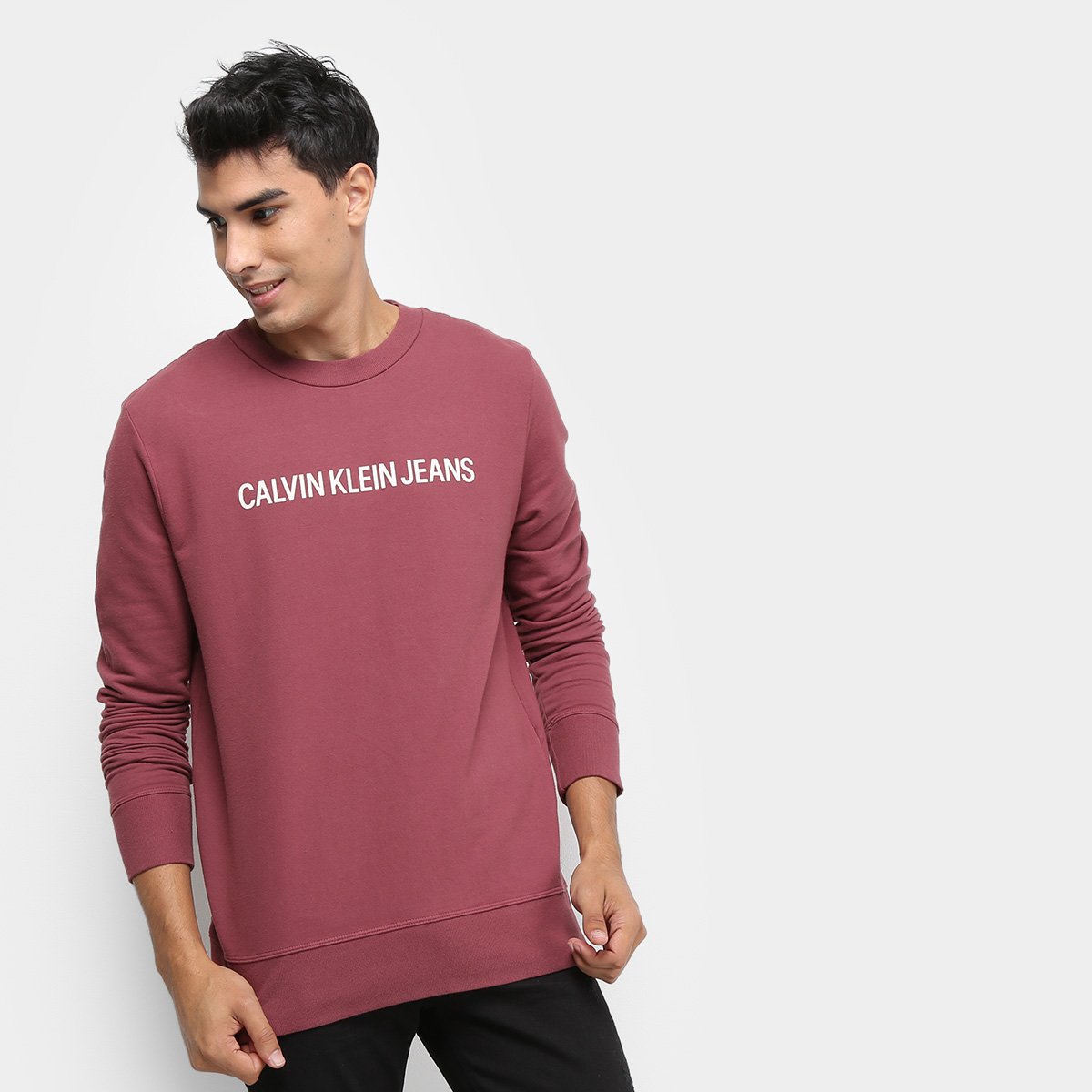 Moletom Calvin Klein Masculino Bordo Netshoes Moletom Calvin Klein Masculino Bordo Netshoes