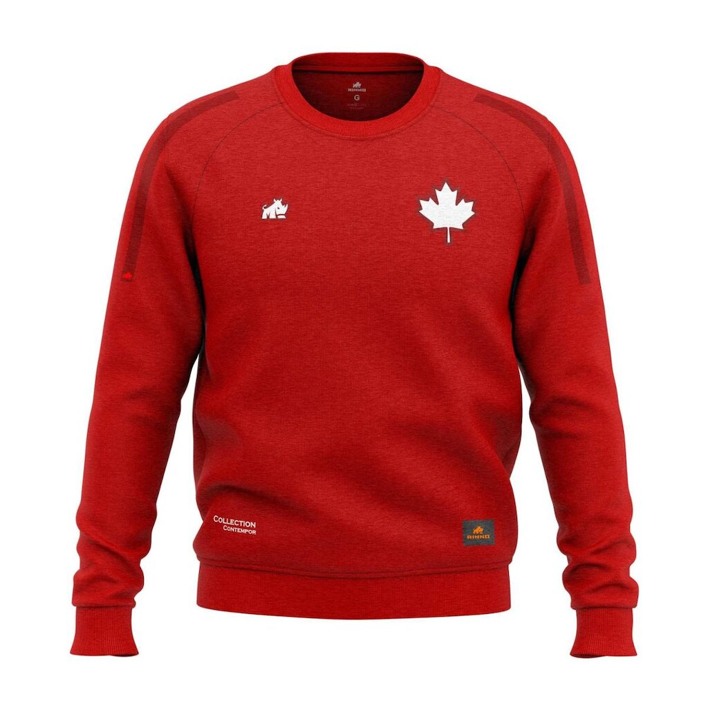 Moletom Canadá Peluciado Original Rinno Class Vermelho
