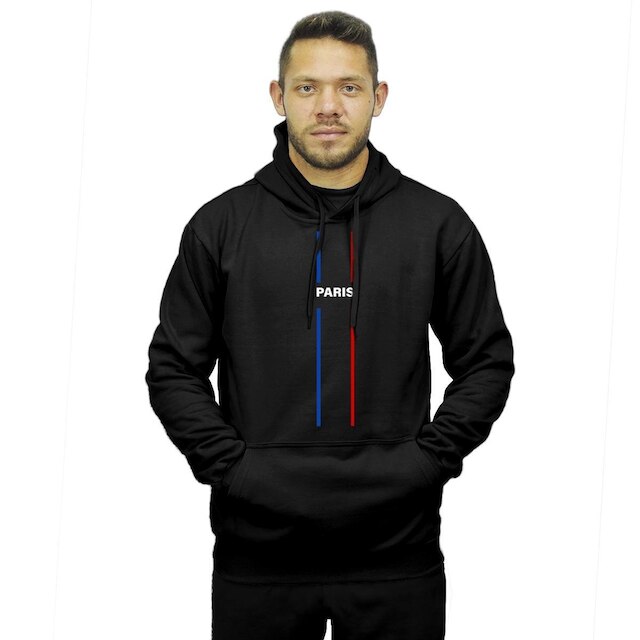 Moletom Canguru Algodão Com Capuz Masculino e Feminino Paris