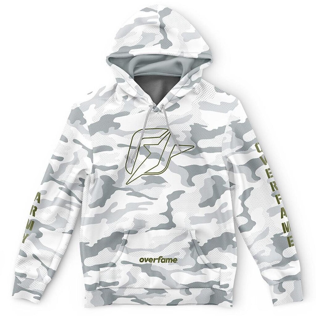 Moletom Canguru Army Snow Camuflagem