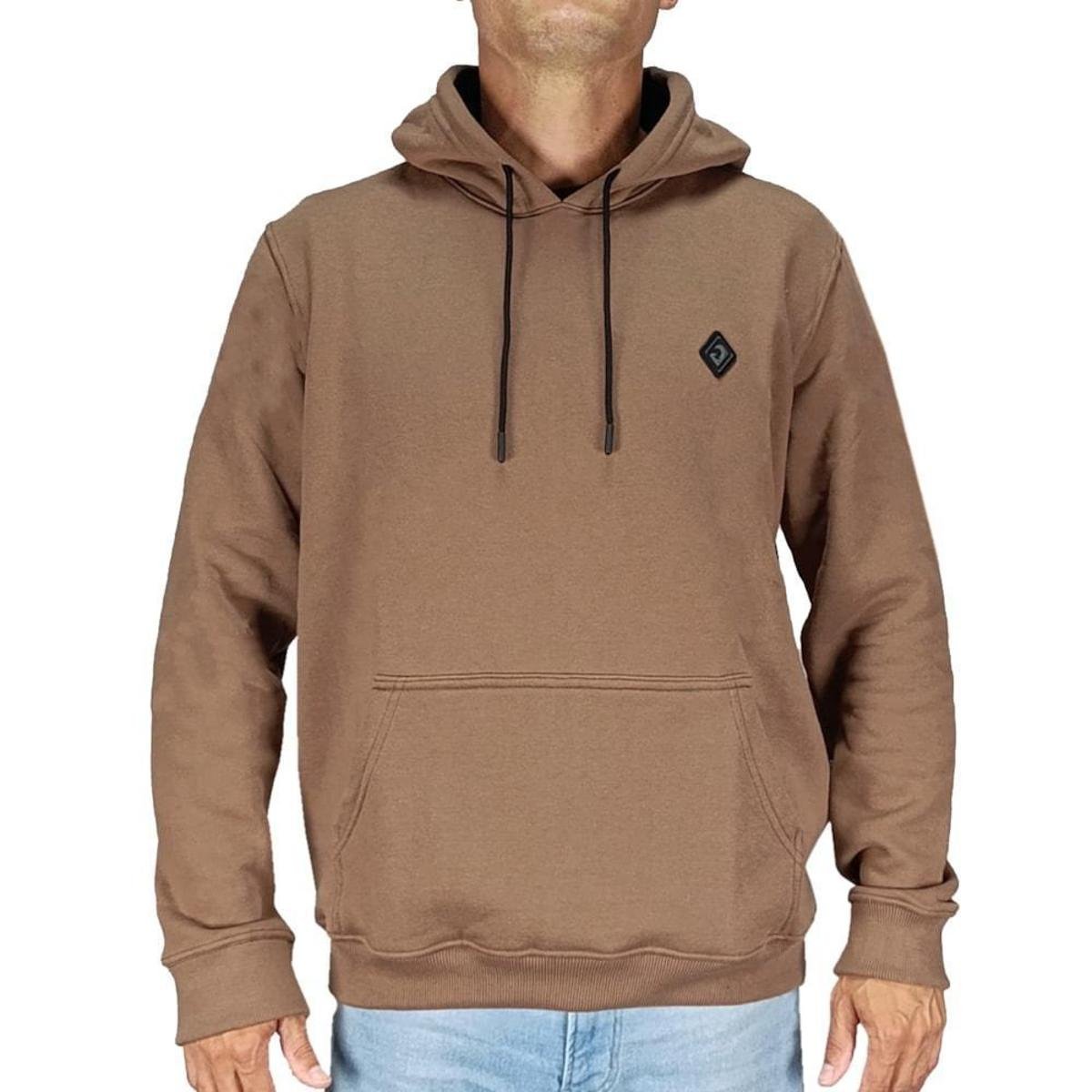 Moletom Dr7 Marrom Canguru em promoção na Netshoes!
