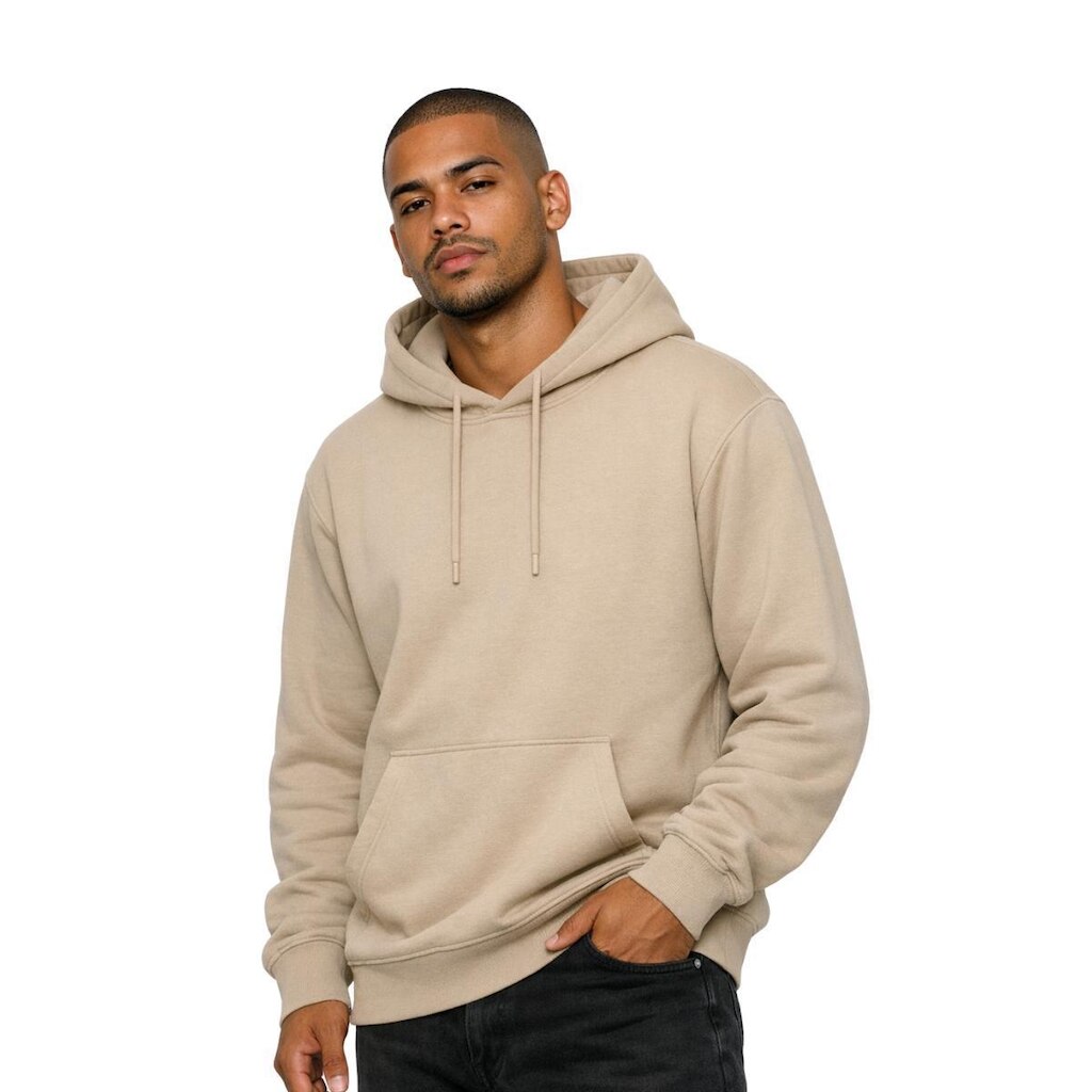 Moletom Canguru Blusa de Frio Com Capuz Algodão Inverno Relaxado