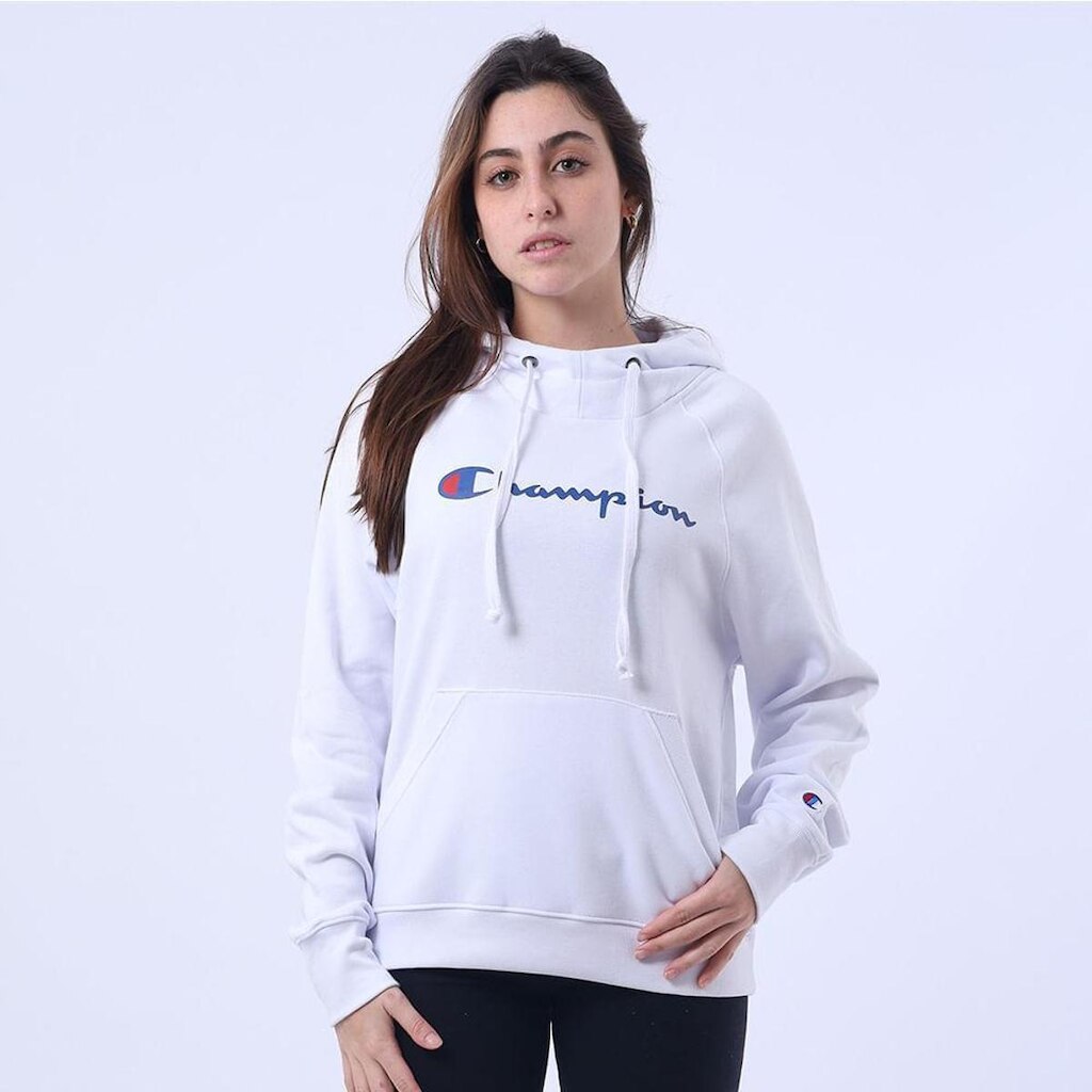 MOLETOM CANGURU CHAMPION ATHLETIC FEMININO SCRIPT LOGO INK