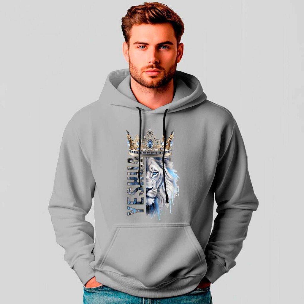 Moletom Canguru Estampado Leão Yeshua - REF1224