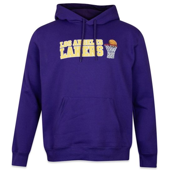 Lakers Moletom Da Nba Rosa Moletom Canguru Fechado NBA Los