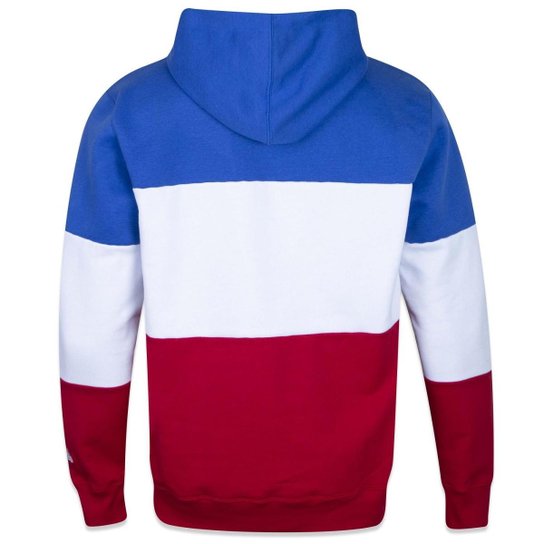 Moletom Canguru Fechado NBAWorld New Era Masculino Azul+Vermelho