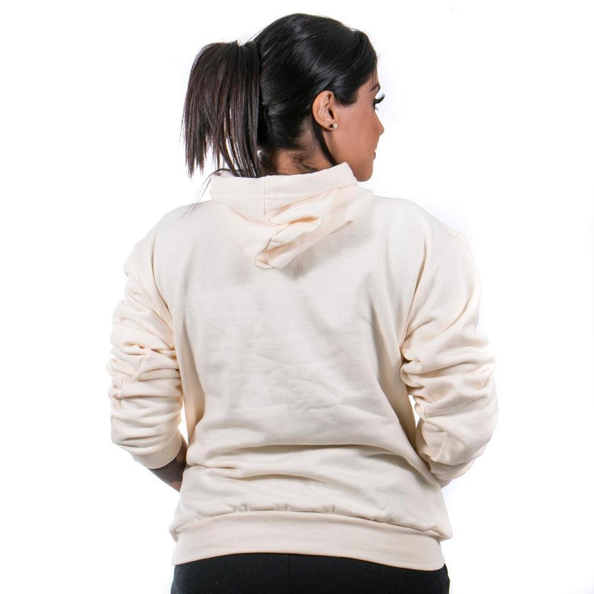white fuzzy moletom com capuz