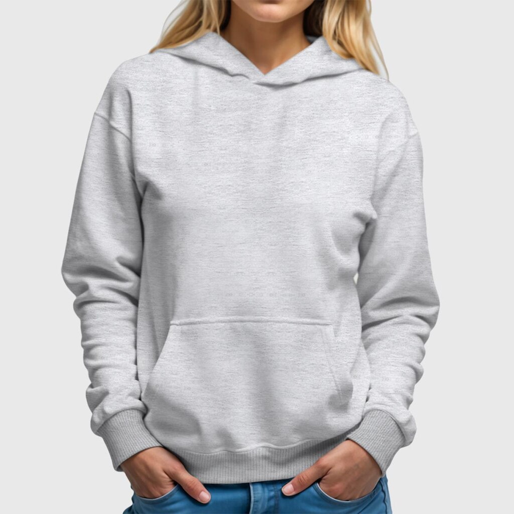 Moletom Canguru Feminino Liso com Capuz e Bolso Benellys