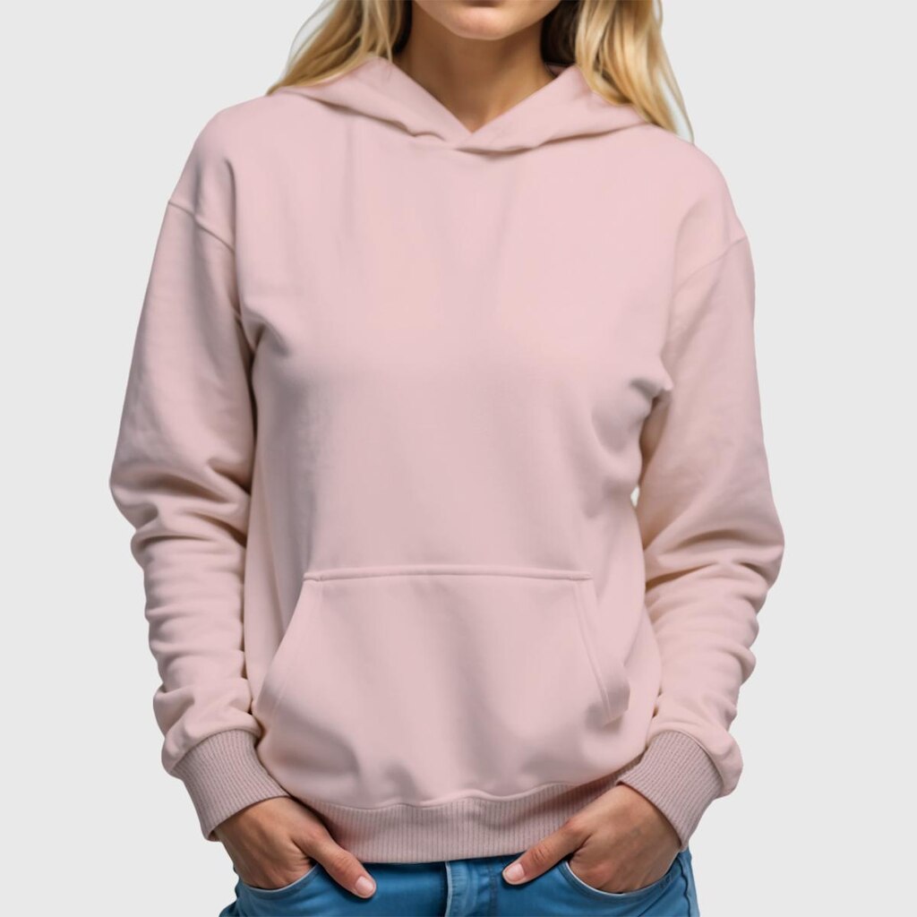 Moletom Canguru Feminino Liso com Capuz e Bolso Benellys