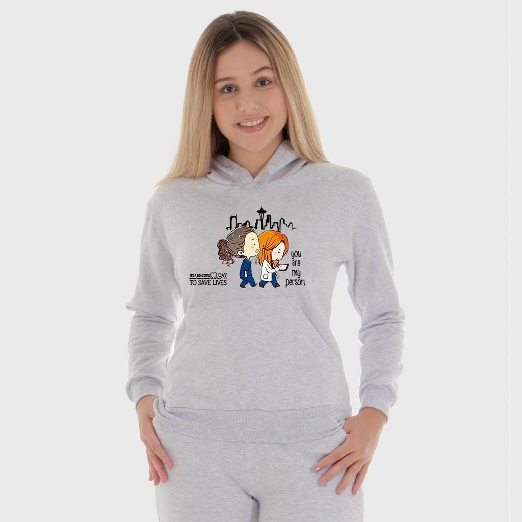 Moletom Canguru Feminino Meninas Medicina com Capuz e Bolso
