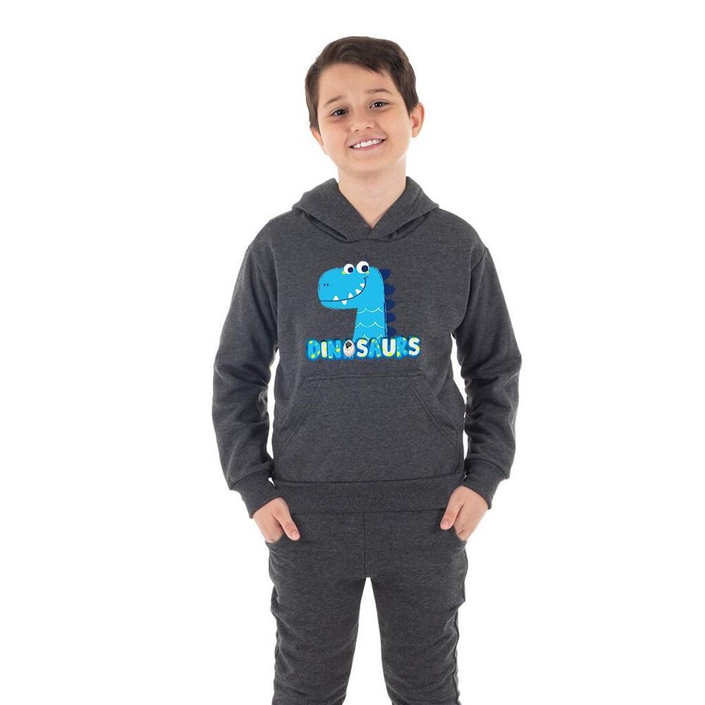 Moletom Canguru Infantil Menino Dinossauro Benells