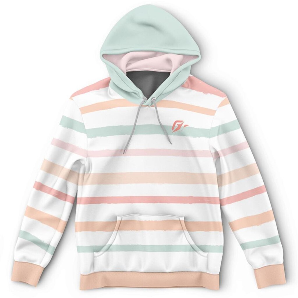 Moletom Canguru Listrado Sour Cream Stripes
