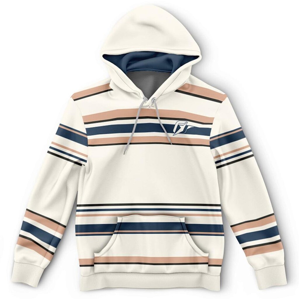 Moletom Canguru Listrado Sour Cream Stripes