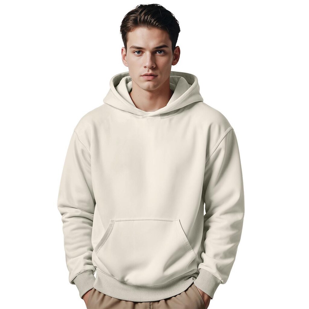 Moletom Canguru Masculino Algodão Capuz Bolso Frontal Casual
