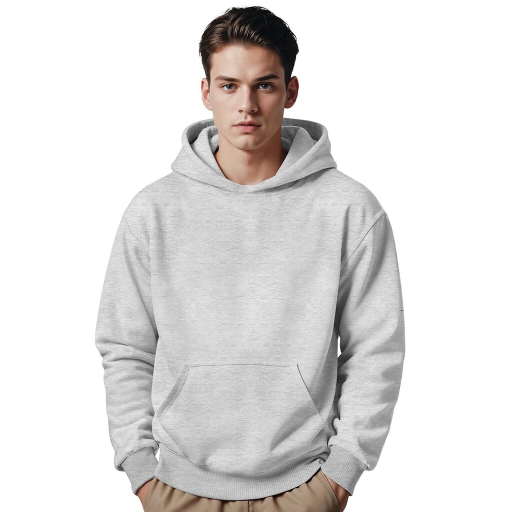 Moletom Canguru Masculino Algodão Capuz Bolso Frontal Casual