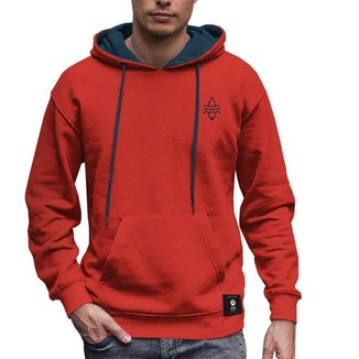 Moletom Canguru Masculino Cnl Vermelho