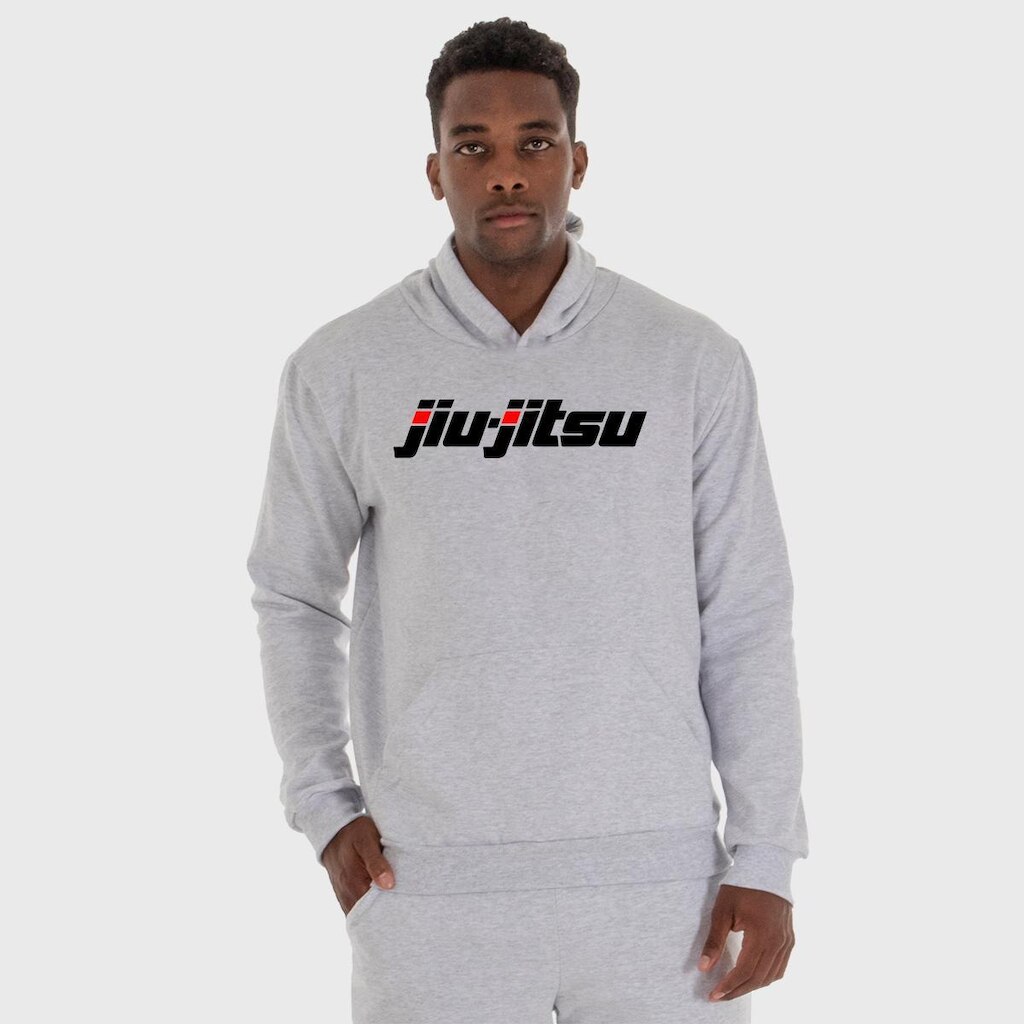 Moletom Canguru Masculino Jiu Jitsu  com Capuz e Bolso