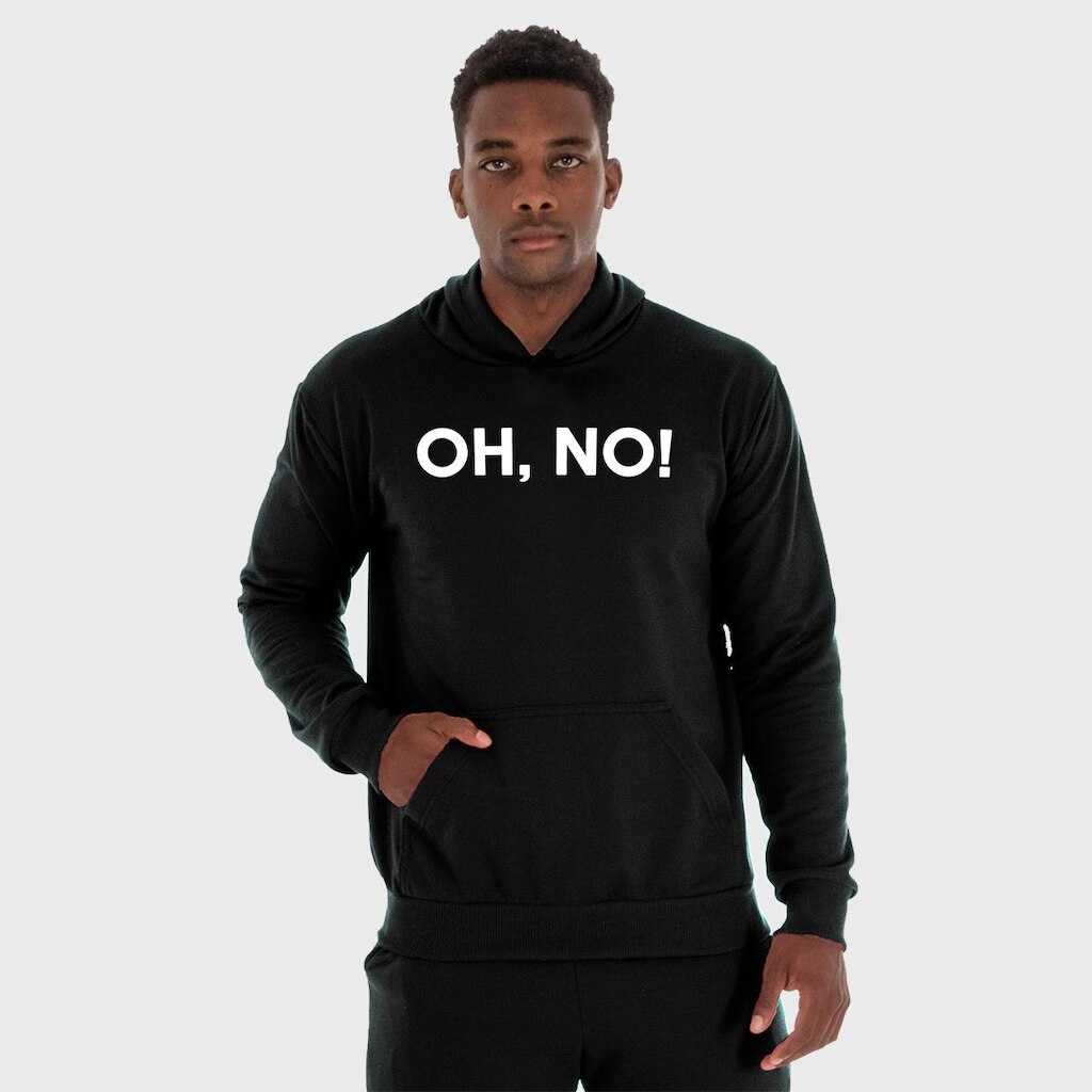 Moletom Canguru Masculino Oh NO com Capuz e Bolso