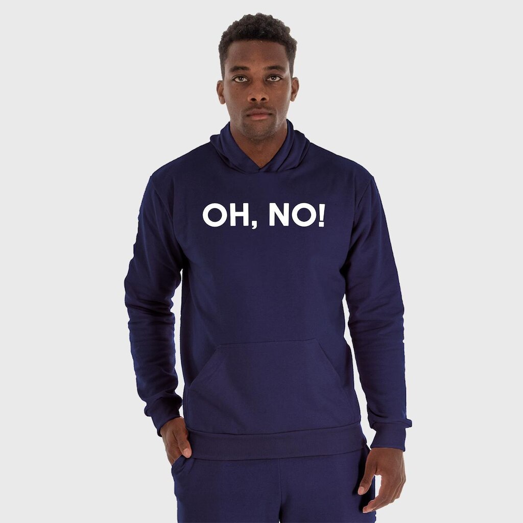 Moletom Canguru Masculino Oh NO com Capuz e Bolso