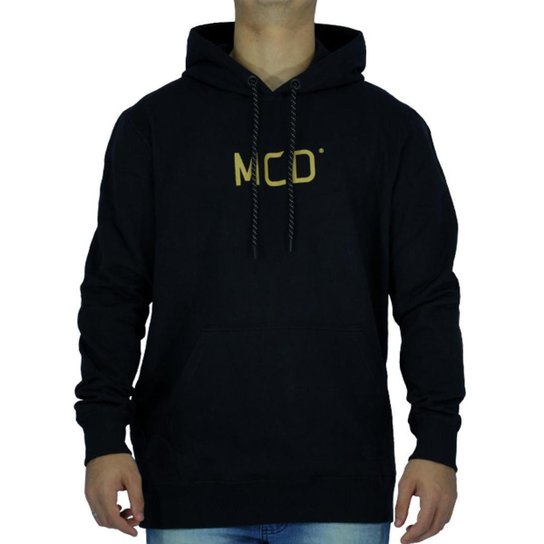 Moletom Canguru Mcd Classic Masculino - Preto