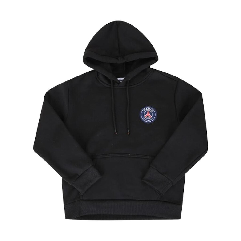 Moletom Canguru Paris Saint-Germain C/ Capuz Masculino - Preto